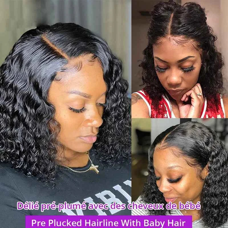 Deep Wave Lace Frontal Bob Wig