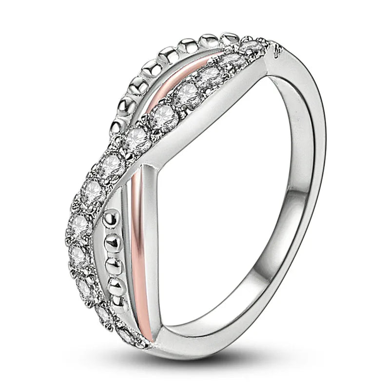 Silver-Plated Daisy Ring - Luxury Stackable Fine Jewelry for Any Occasion