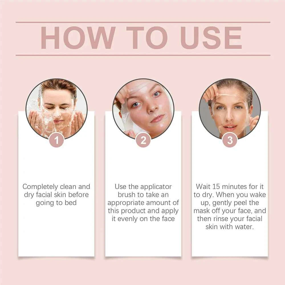 75g Collagen Peel Off Mask for Facial Moisturizing, Brightening, Hydrating, and Firming Skin Rejuvenation Care