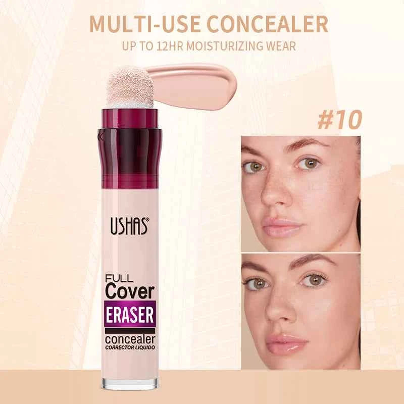 Multi Use Liquid Concealer with Sponge Head - 12 Colors for Flawless Coverage