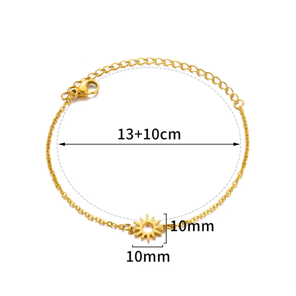 Gold Anklet for Women - Summer Beach Accessories Stainless Steel Imitation Pearl Chain Leg Bracelets Bodychain Gifts