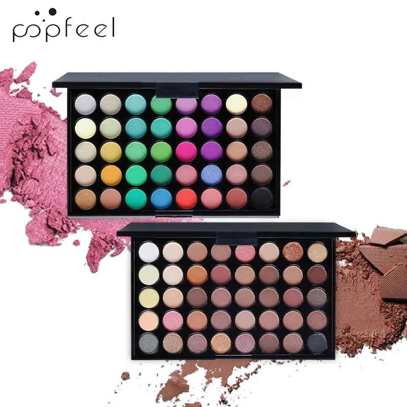 Eyeshadow Palette 40 Colors in Brown and Pink Shades
