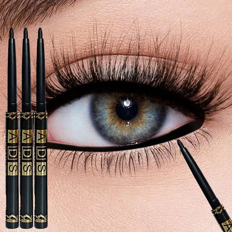 3PCS/9PCS Waterproof Black Eyeliner Pencil - Long-Lasting, Smudge-Proof, Sweat-Resistant for Bold Eye Makeup, Perfect Gift