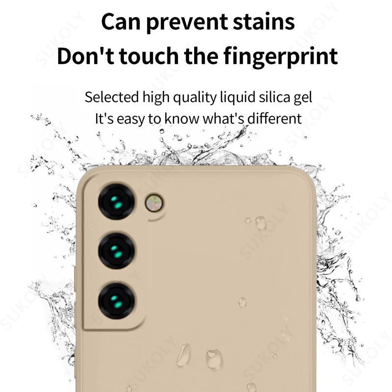 Samsung Galaxy S24 Shockproof Case - Liquid Silicone Phone Cover for S24, S23, S22, S25 Ultra, S24 FE, A56, A55, A53, A54, A16, A17 5G, S25 Edge