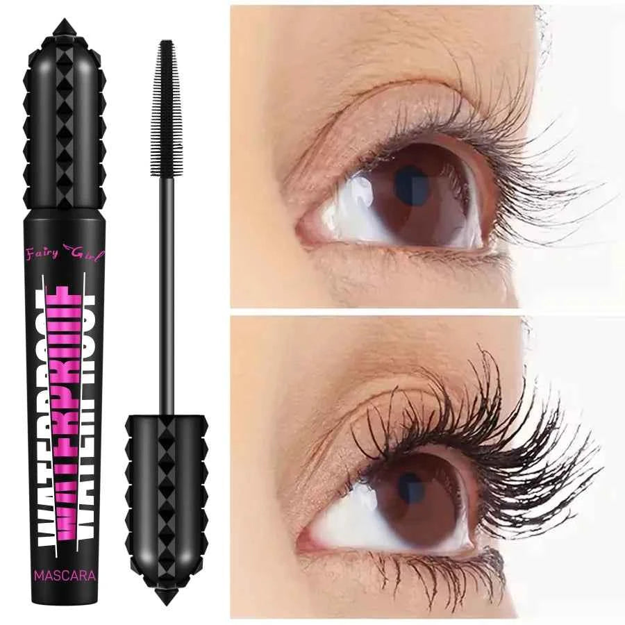 Black Waterproof Mascara for Lengthening Eyelash Extensions with 4D Effect - Korean Cosmetics
