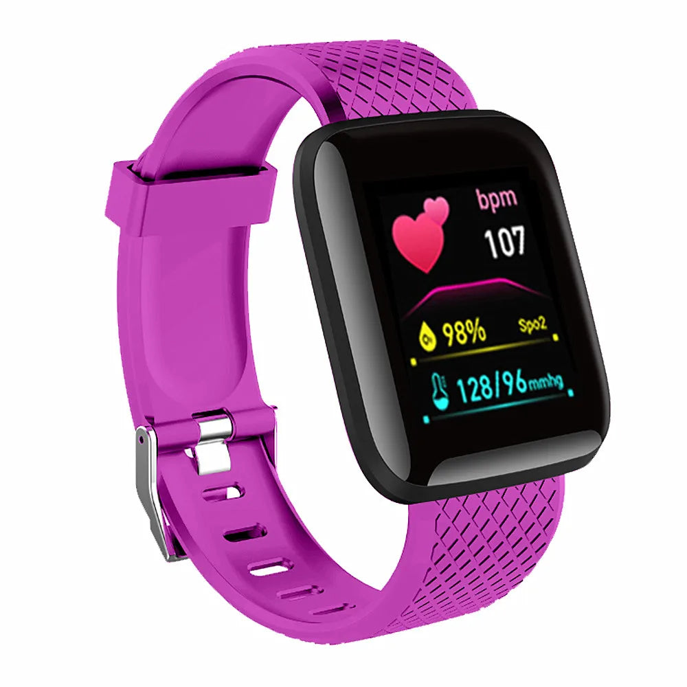 Smartwatch for Women Men - Heart Rate Monitor, Fitness Tracker, Music Player 116Plus Y68 Bracelet