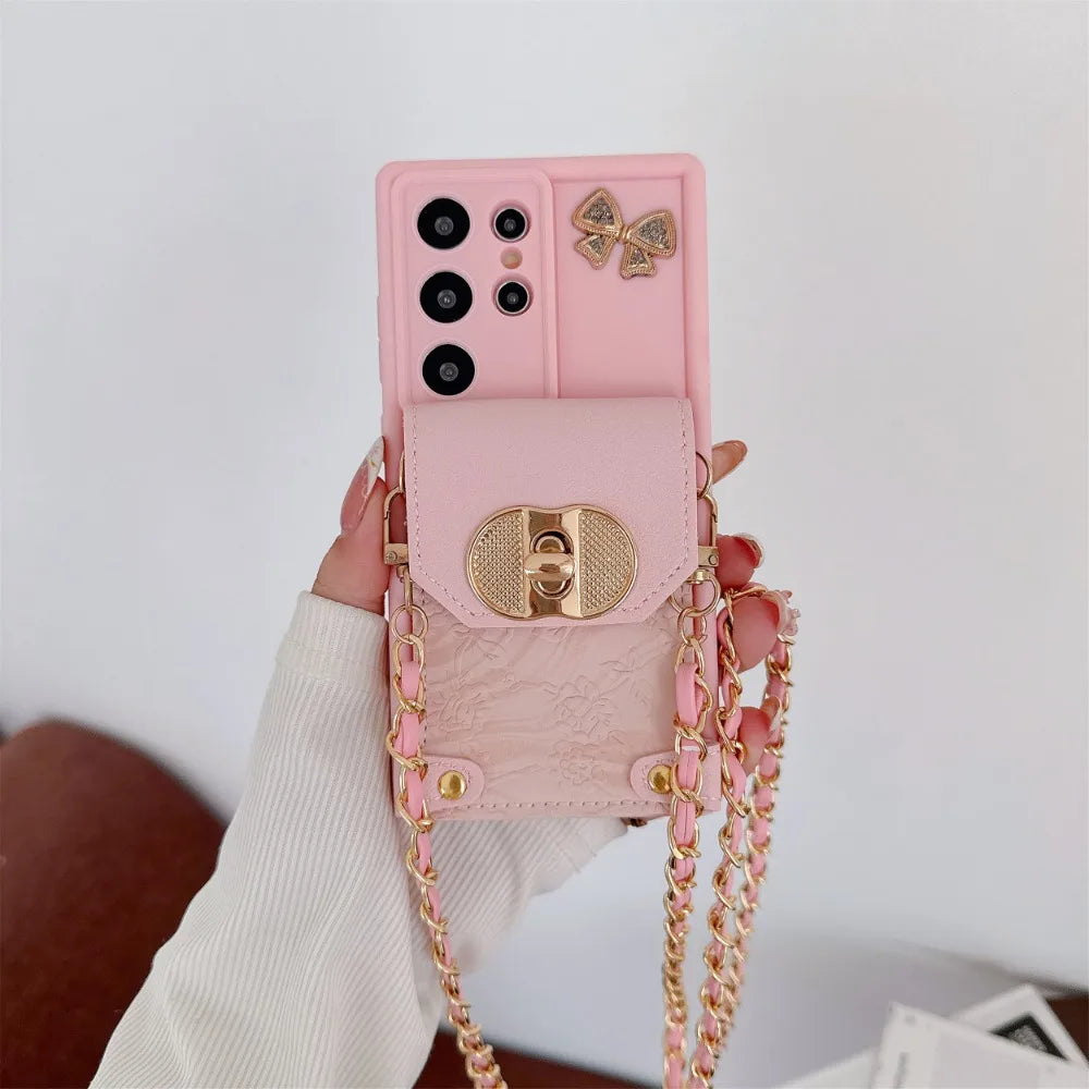 Crossbody Wallet Case for Samsung Galaxy S24 S21 FE S25 Ultra S23 S22 Plus A06 A16 A56 A36 A54 A55 A35 A25 A15