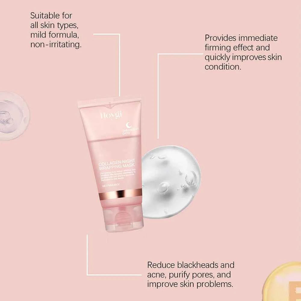 75g Collagen Peel Off Mask for Facial Moisturizing, Brightening, Hydrating, and Firming Skin Rejuvenation Care