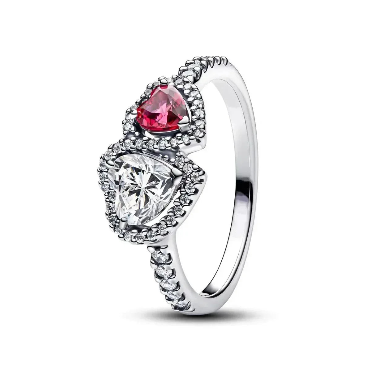 925 Sterling Silver Princess & Crystal Rings - Stunning 925 Sterling Silver Rings with Crystals