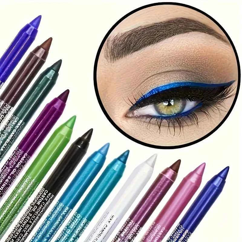 Waterproof Eyeliner Pencil in Black and Multicolor Options for Effortless Eye Makeup