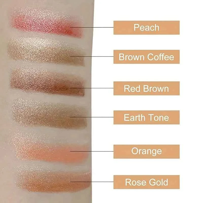 Two Color Gradient Eyeshadow Stick for Three Dimensional Natural Look Without Taking Off Makeup