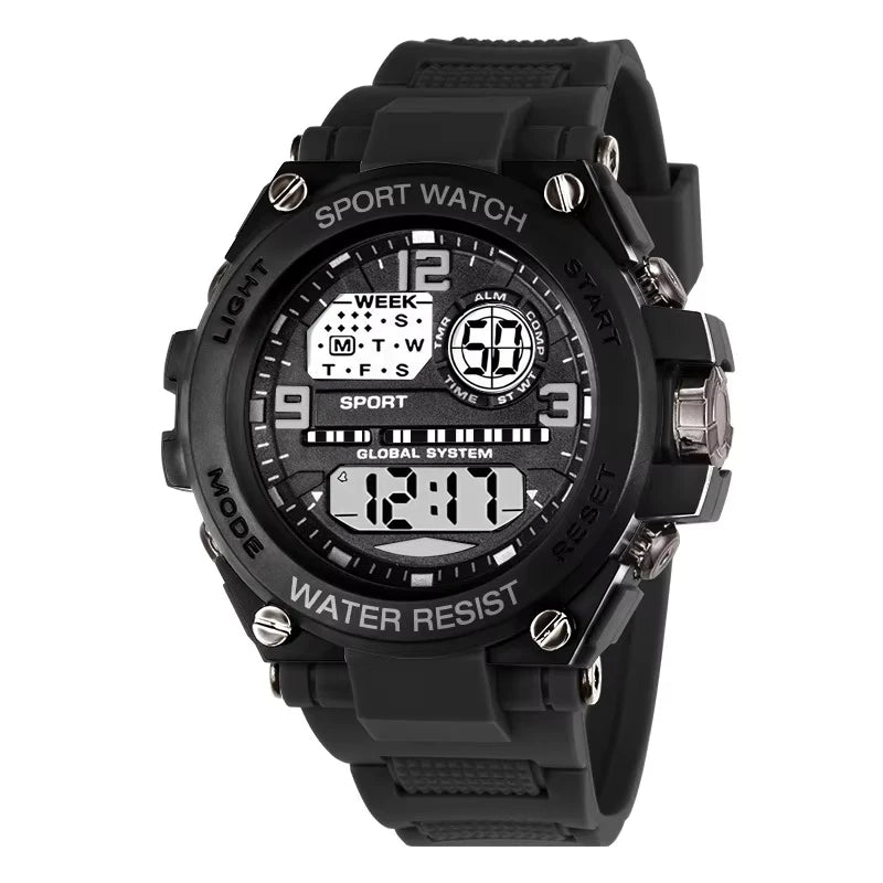 Outdoor Sports Digital Watch for Men and Women - Big Dial LED Alarm Digital Watch 1237 - Allurra Store
