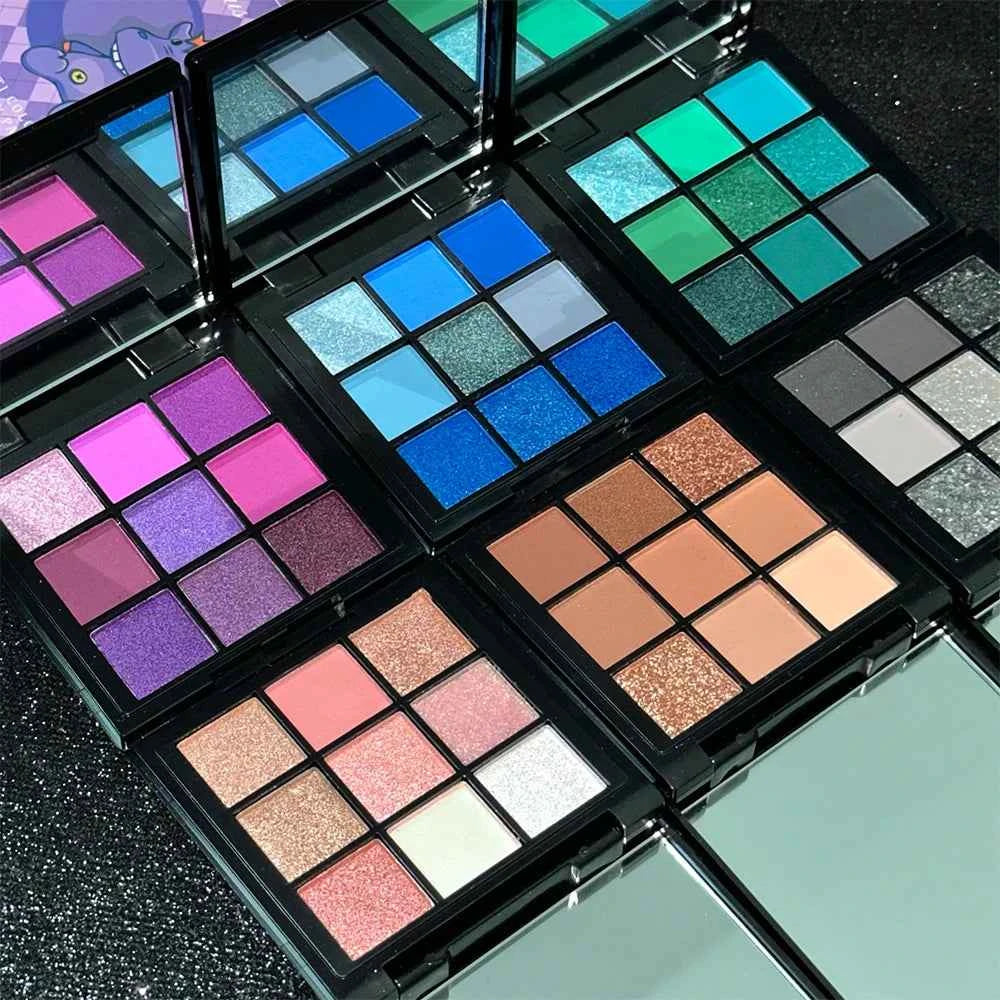 Grid Eyeshadow Palette for Bold Looks and Vibrant Color Payoff