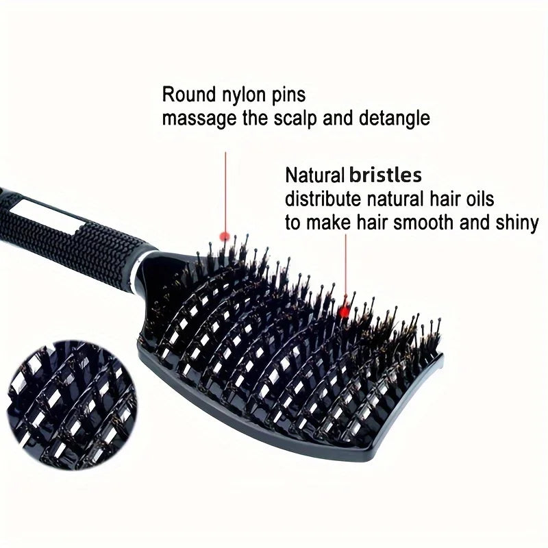 1pc Magic Scalp Massage Brush - Professional Detangling Tool for Wet Curly Hair