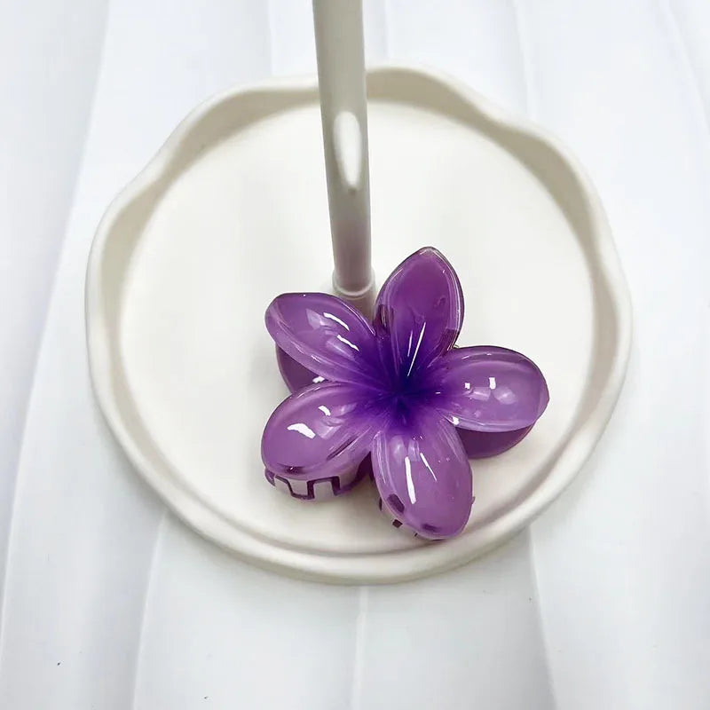 Large Flower Hair Claw Clips for Women - Fashion Hair Clamps, Sweet Matte Hairpins & Headwear Accessories