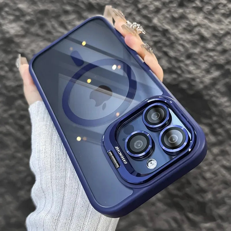 Luxury Magnetic Shockproof Phone Case for iPhone 15 14 13 12 11 16 17 Pro Max Plus 16E