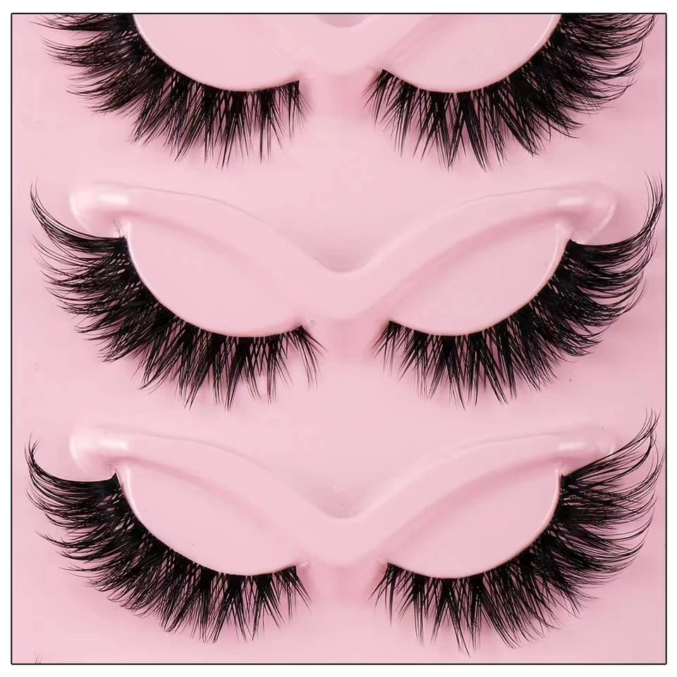 Hot Selling Cat Eye Faux Eyelashes - 5 Pairs Eye Elongated False Lashes