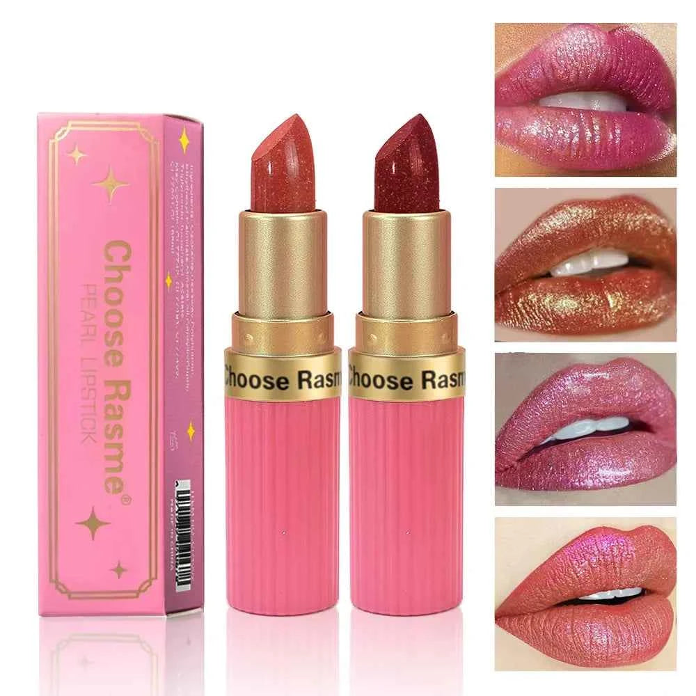 Pearlescent Pink Glitter Lipstick for Stunning Lips