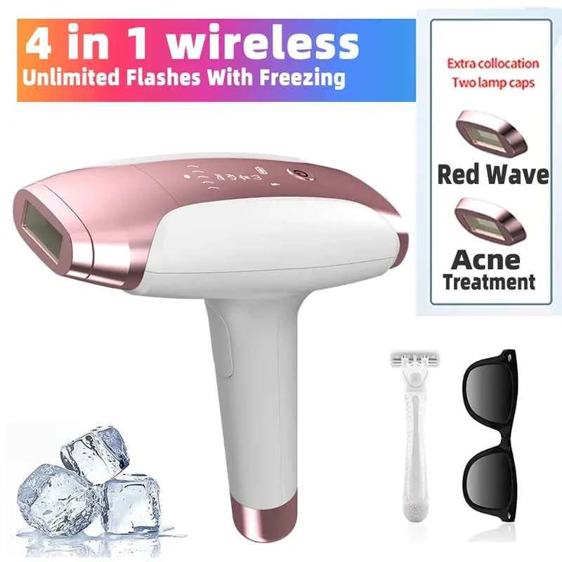 999999 Flashes IPL Laser Epilator for Women - Painless Home Hair Removal Device for Bikini and Body Use