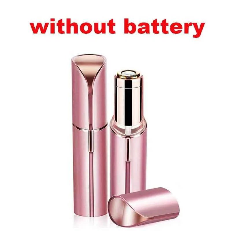 Portable Electric Hair Remover - Lipstick Shaped Painless Facial Hair Removal Shaver Tool for Women