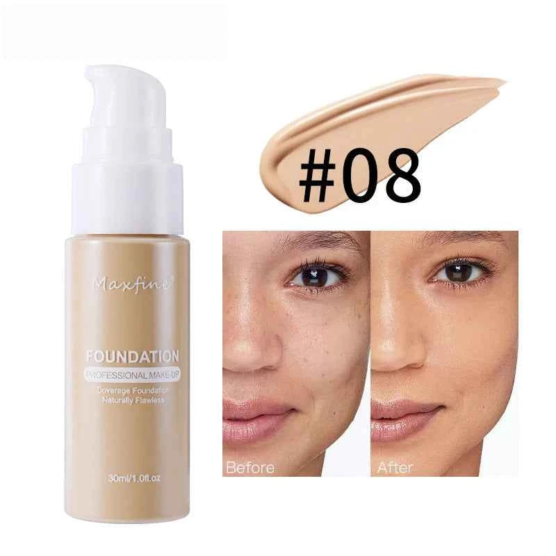 Waterproof and Sweat-Resistant Liquid Foundation Concealer for Flawless Skin
