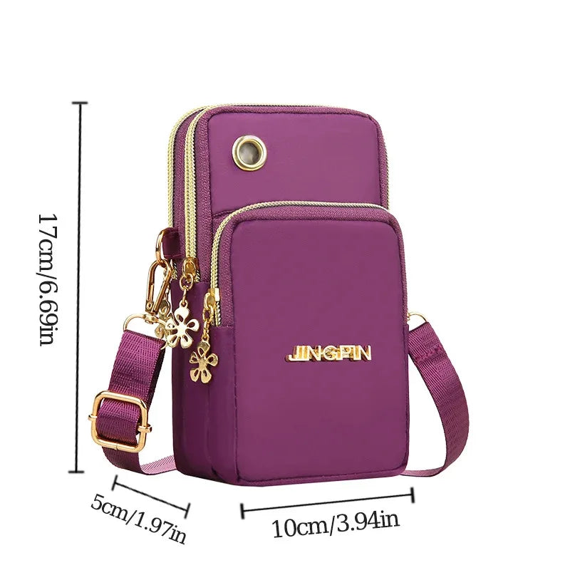 2025 Women's Slant Mini Bag - Stylish Mobile Phone and Mom Money Bag