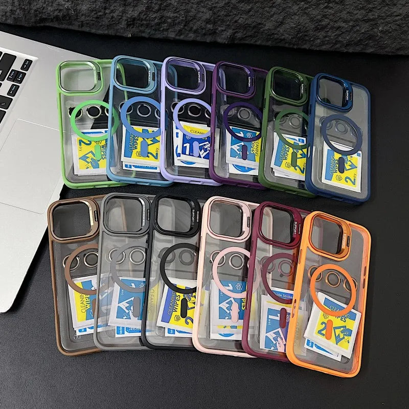 Luxury Magnetic Shockproof Phone Case for iPhone 15 14 13 12 11 16 17 Pro Max Plus 16E