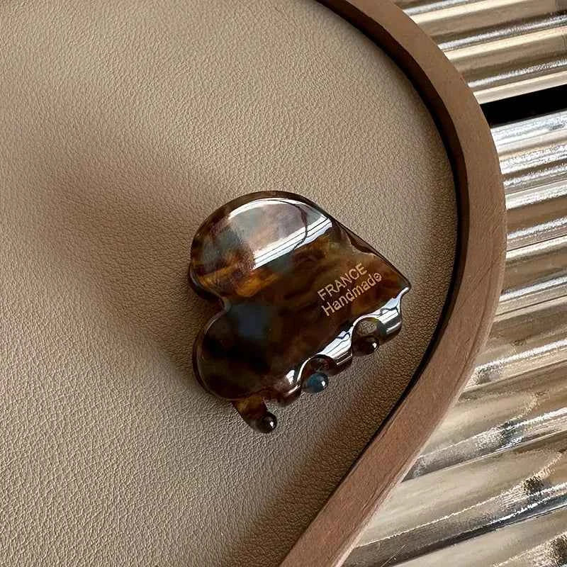 Small Heart Shaped Hair Clips