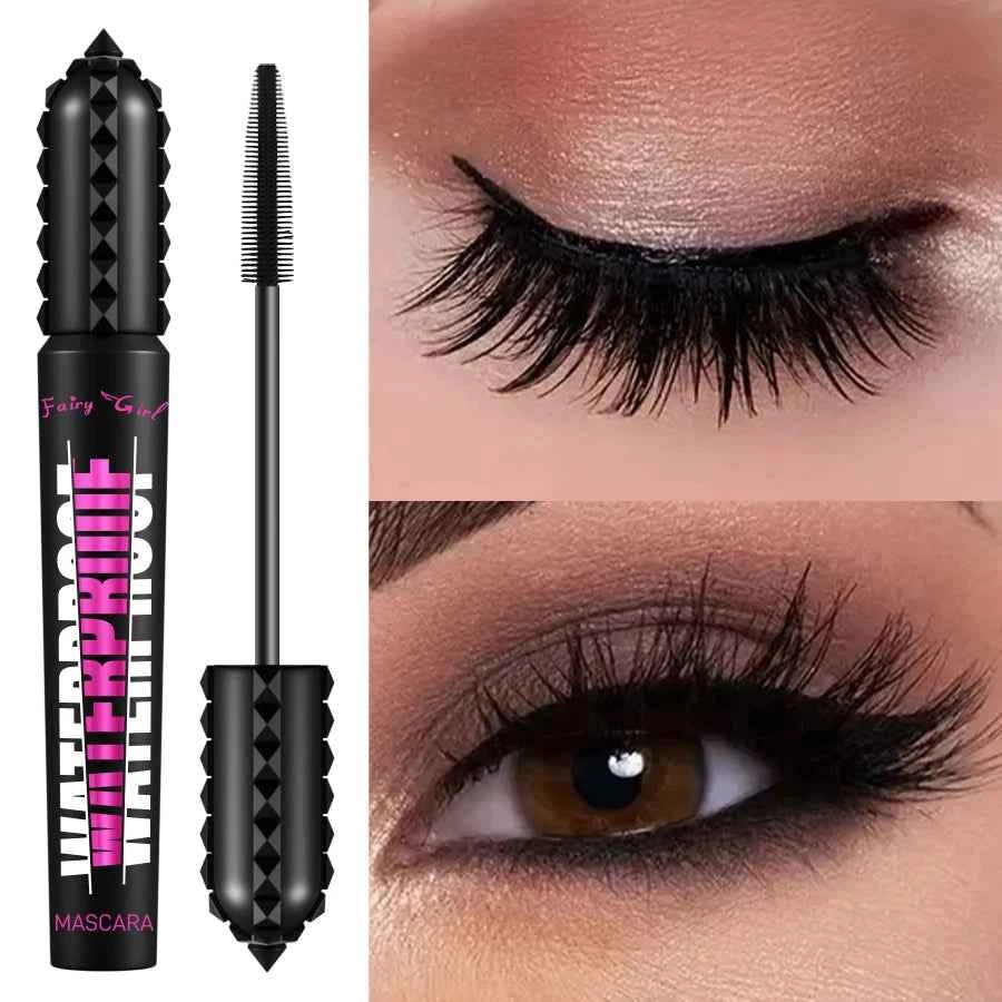 Black Waterproof Mascara for Lengthening Eyelash Extensions with 4D Effect - Korean Cosmetics