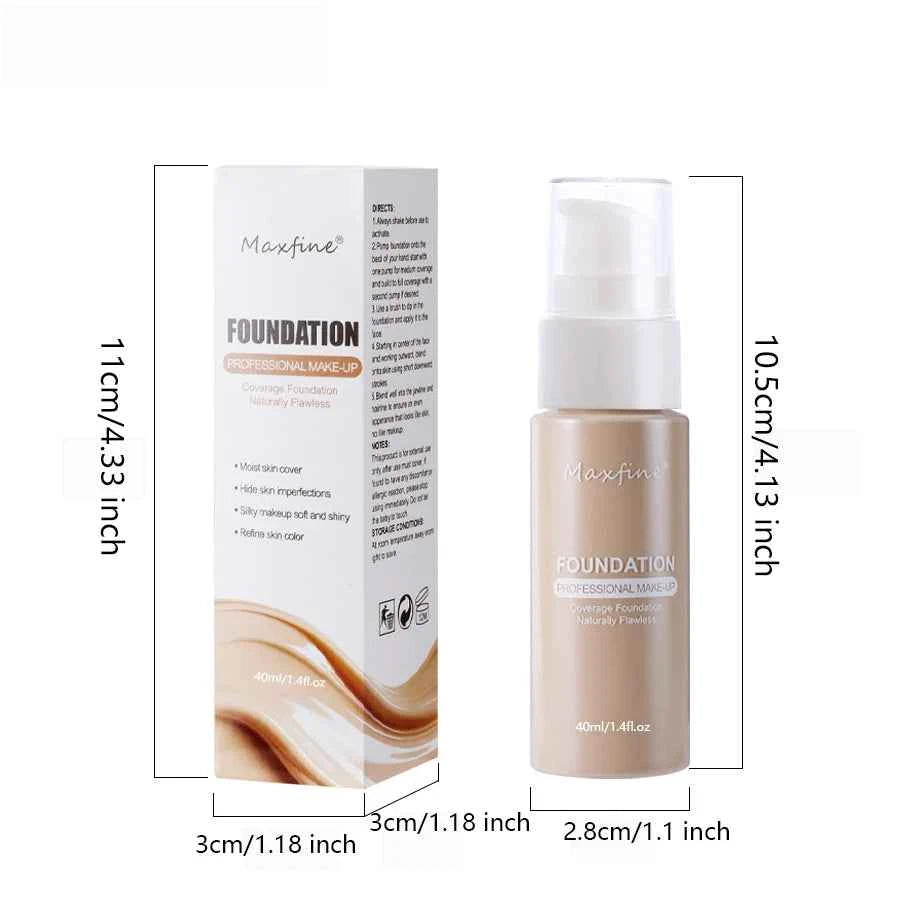 Waterproof and Sweat-Resistant Liquid Foundation Concealer for Flawless Skin