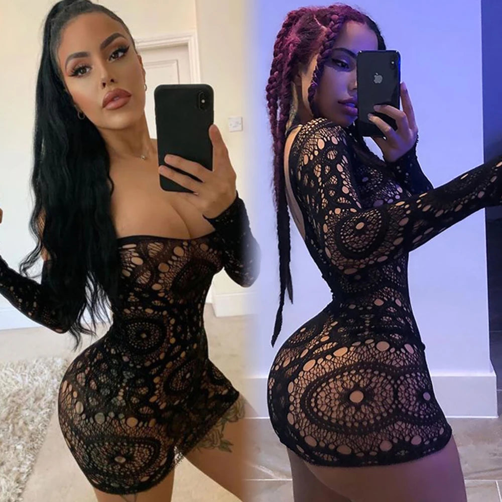 Lace Up Mini Dress - New White Party Club Elegant Y2K Hollow Backless Strapless Sexy Lingeries Pure Dresses for Women Beachwear