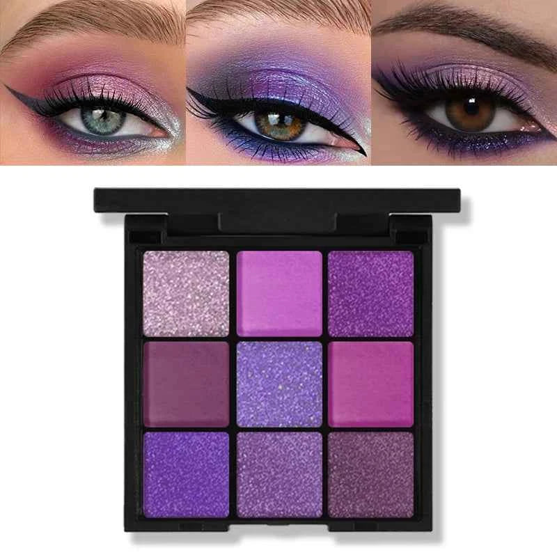 Grid Eyeshadow Palette for Bold Looks and Vibrant Color Payoff