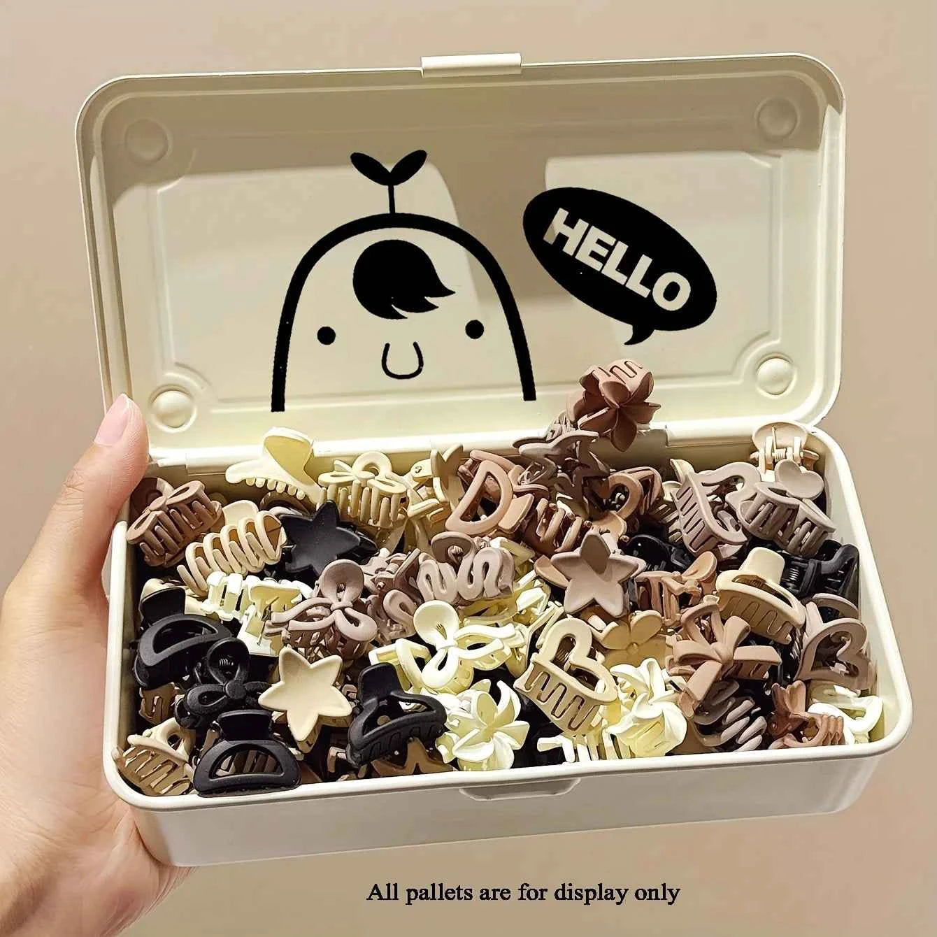 Beige Mixed Pack Small Clips - 5/10/20/30pcs