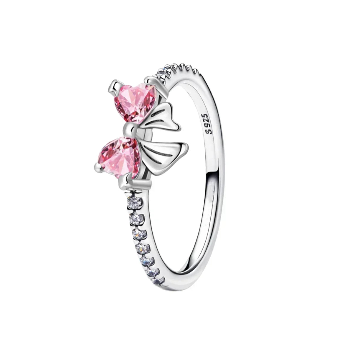 925 Sterling Silver Princess & Crystal Rings - Stunning 925 Sterling Silver Rings with Crystals