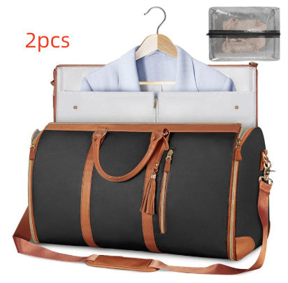 Large Capacity Travel Duffle Bag - Women's Waterproof Handbag & Folding Suit Tote
