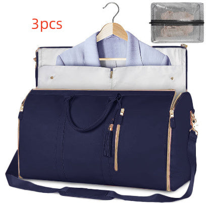 Large Capacity Travel Duffle Bag - Women's Waterproof Handbag & Folding Suit Tote