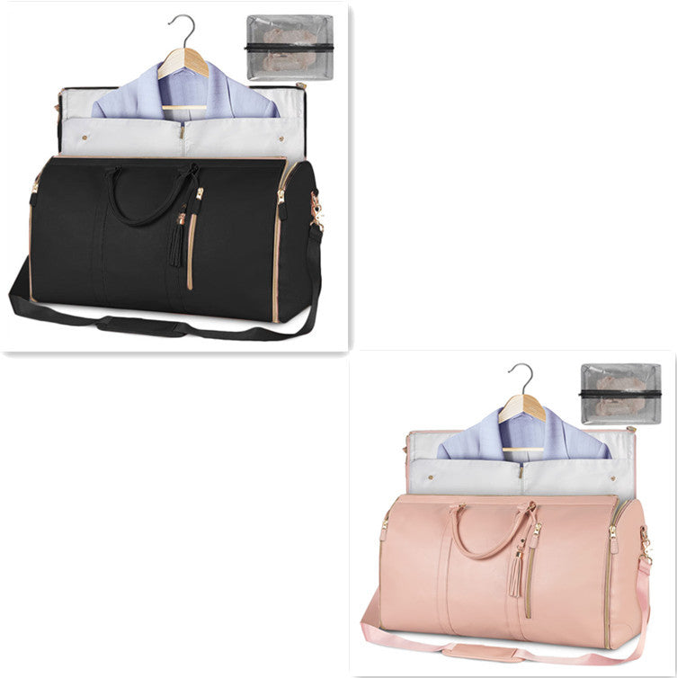 Large Capacity Travel Duffle Bag - Women's Waterproof Handbag & Folding Suit Tote