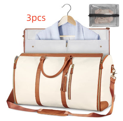 Large Capacity Travel Duffle Bag - Women's Waterproof Handbag & Folding Suit Tote