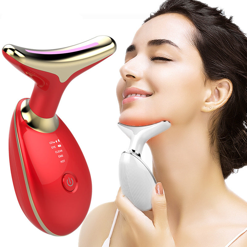 EMS Neck Lifting Massager - Thermal Tightening and Microcurrent Wrinkle Remover